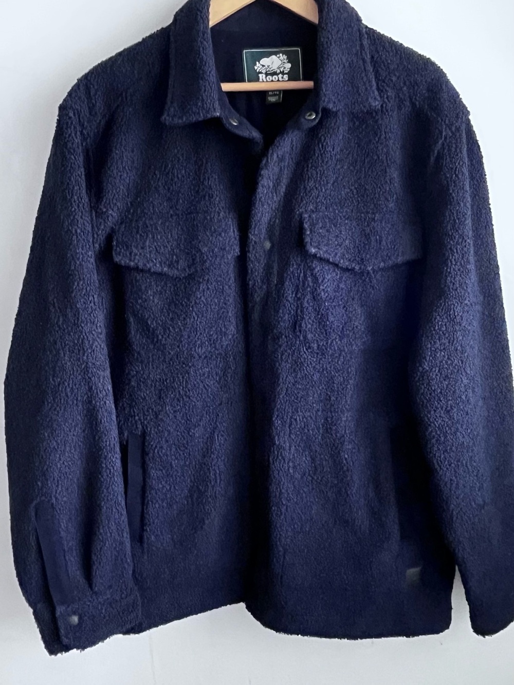 Roots Men's Heavy Navy Sherpa & Corduroy Jacket XL